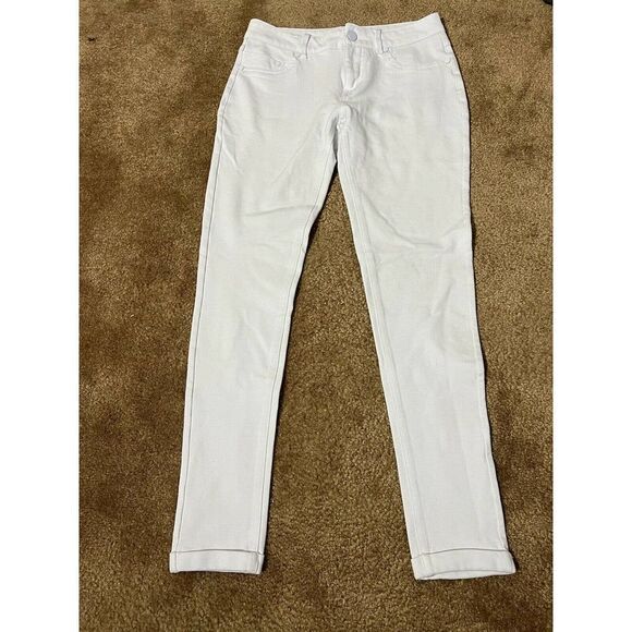 Shinestar Women’s Stretch Skinny Jeans Sz M With Back Pockets Zip - Picture 3 of 11
